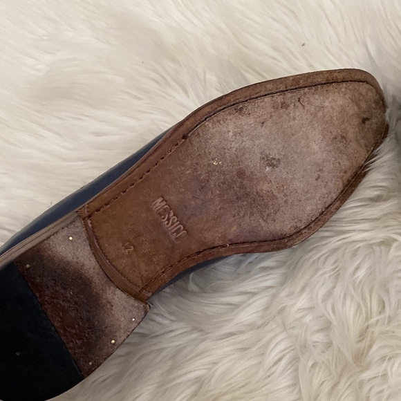 Messico wingtip navy blue South American dress shoes/oxfords - Picture 8 of 10